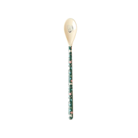 Green Butterfly and Floral Print Melamine Latte Spoon Rice DK
